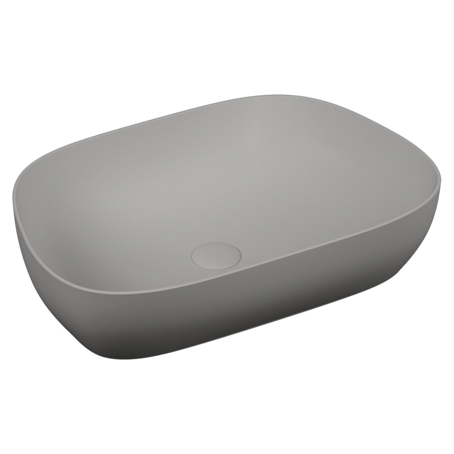 Lavabo à poser OUTLINE
61,5 x 40,5 cm
sans trop-plein, céramique
asymétrique, vidage avec
enjoliveur en céramique