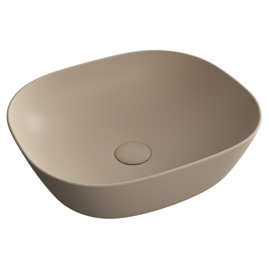 Aufsatzwaschtisch PLURAL
45,0 x 13,5 x 38,0 cm
ohne Ueberlauf, Keramik
rechteckig, Schaftventil mit
keramischer Ventilabdeckung