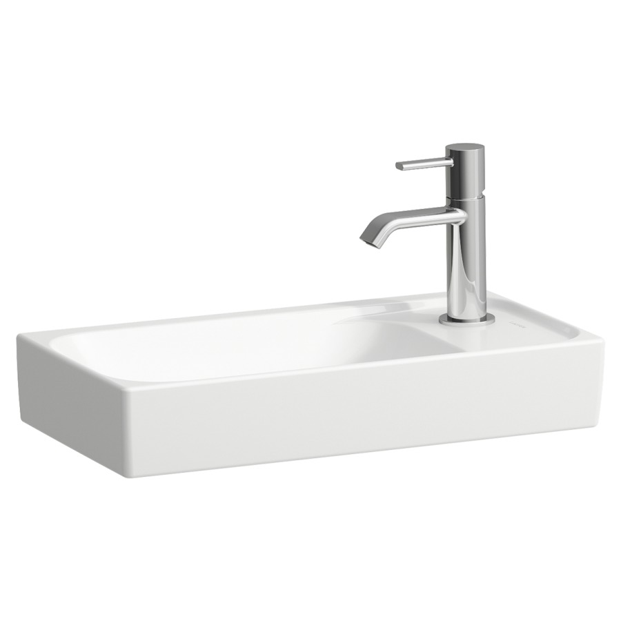 Lave-mains MEDA
46 x 23,5 cm, céramique
sans trop-plein