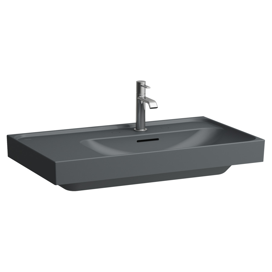 Lavabo MEDA
80 x 46 cm, céramique
tablette à gauche
avec trop-plein