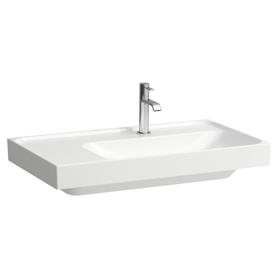 Lavabo MEDA
80 x 46 cm, céramique
tablette à gauche
sans trop-plein