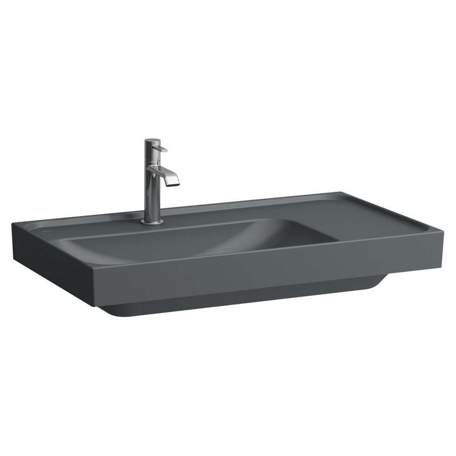 Lavabo MEDA
80 x 46 cm, céramique
tablette à droite
sans trop-plein