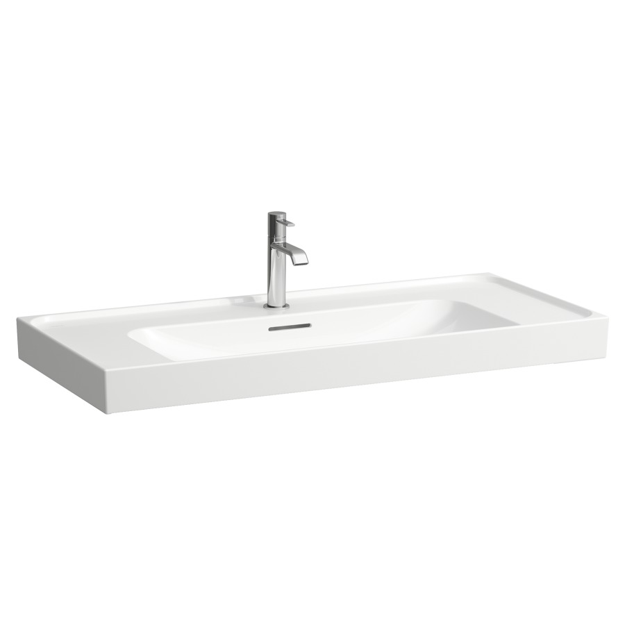 Lavabo à poser MEDA
100 x 46 cm, céramique
avec trop-plein