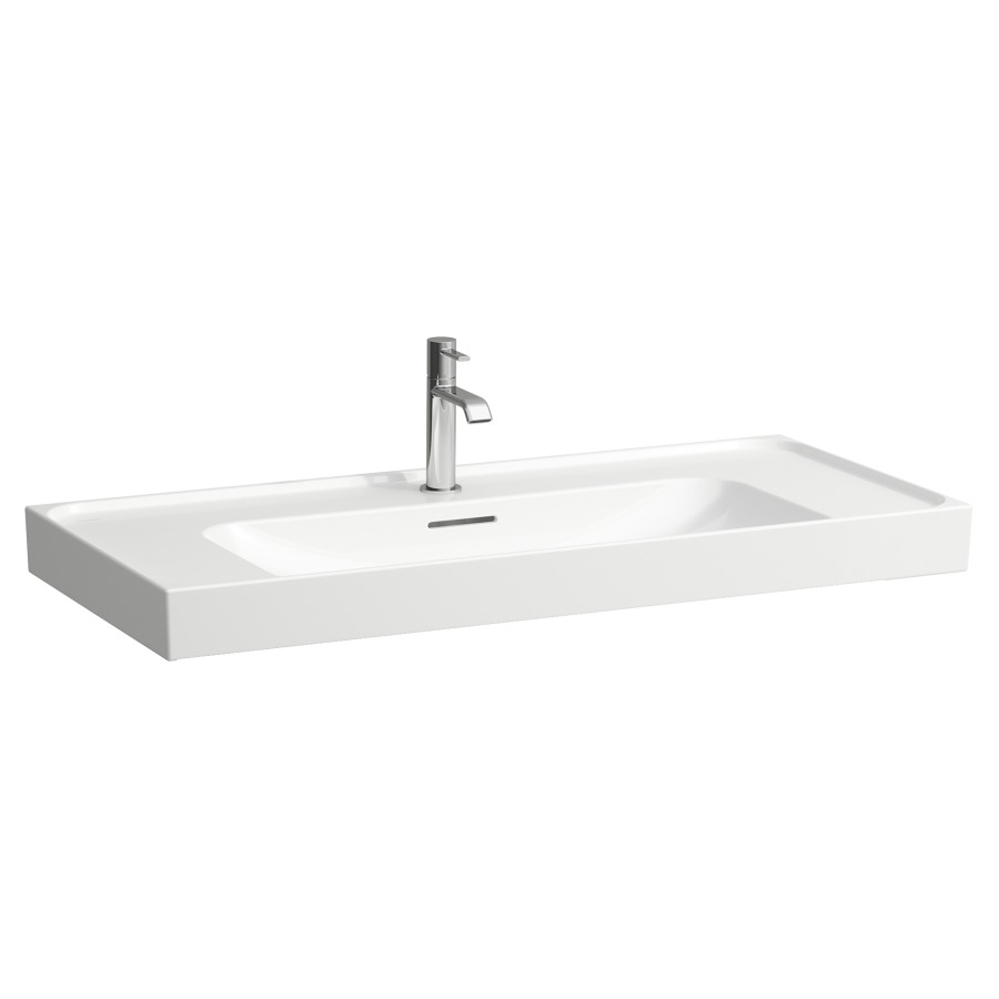 Lavabo à poser MEDA
100 x 46 cm, céramique
avec trop-plein