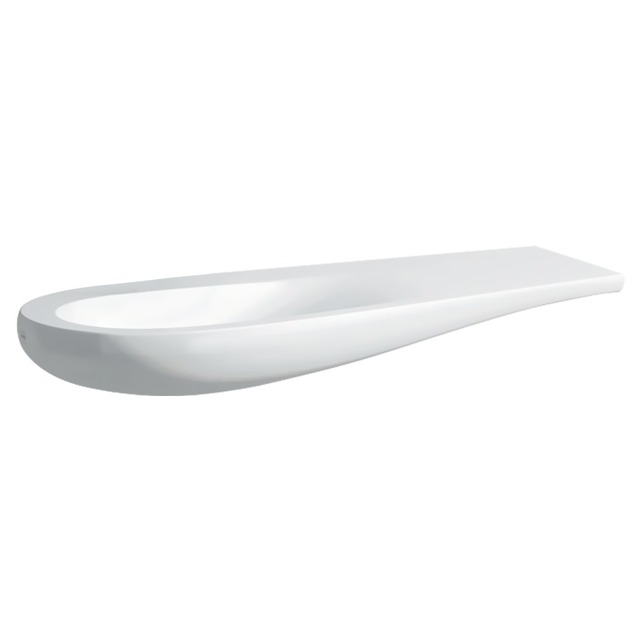 Lavabo pour meuble ALESSI ONE
120 x 50 cm, céramique
tablette à droite, soupape
d'écoulement sans trop-plein