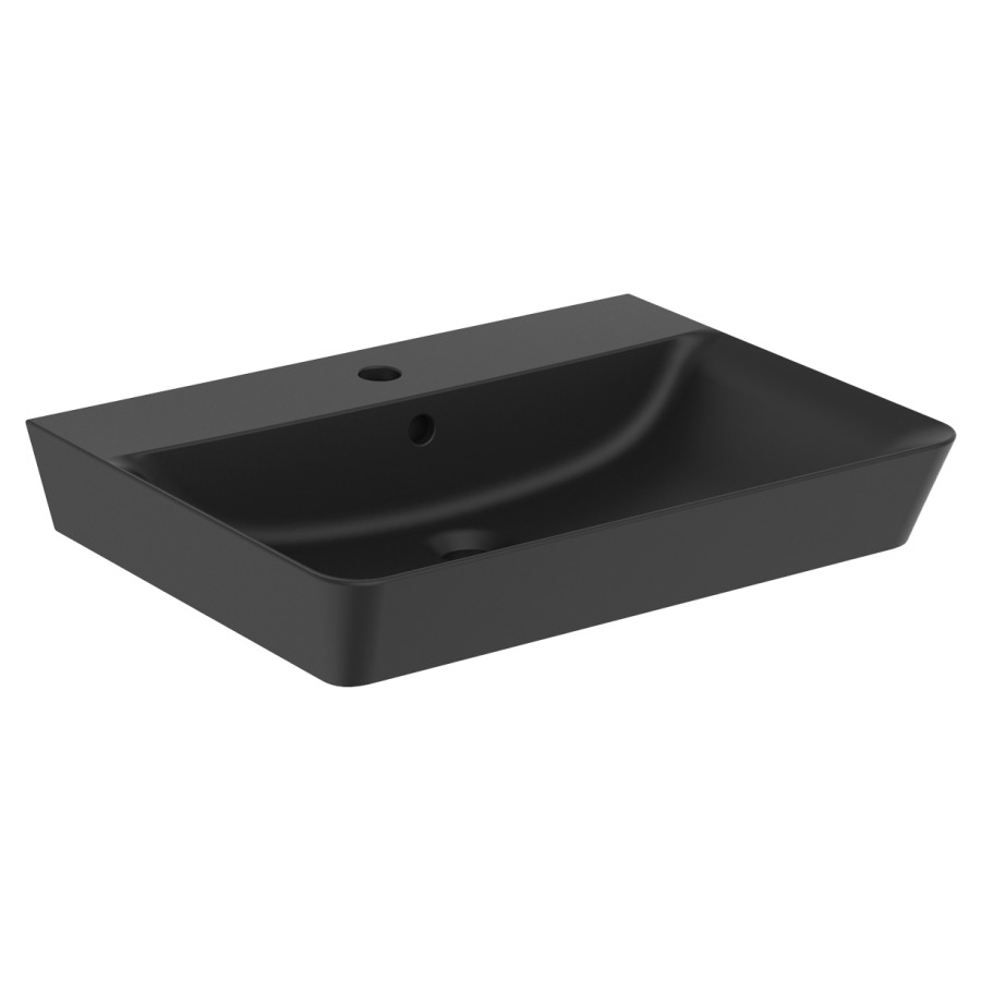 Lavabo CONNECT CUBE AIR
60 x 46 cm, céramique
avec trop-plein, sans
matériel de fixation
