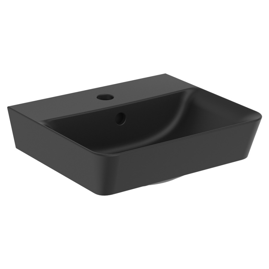 Lave-mains CONNECT CUBE AIR
40 x 35 cm, céramique
avec trop-plein, sans
matériel de fixation