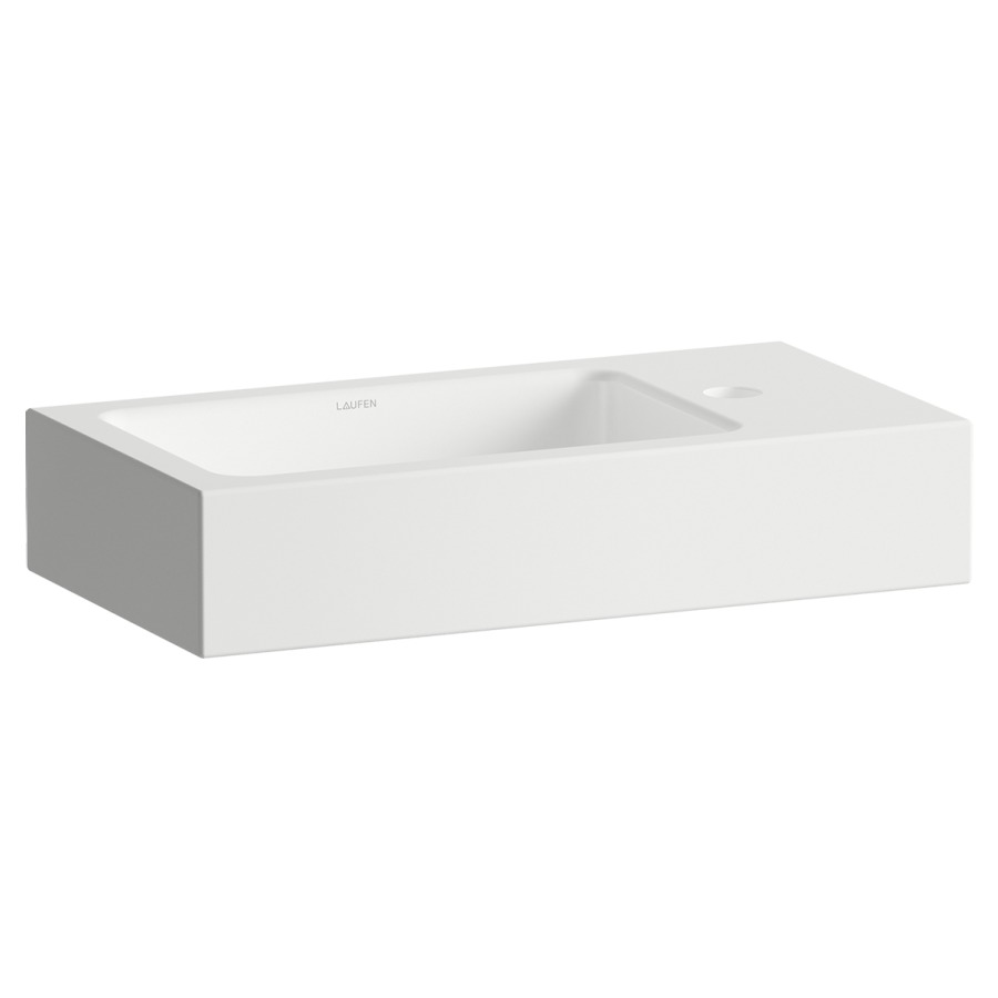 Lavabo XPLORE.S
50 x 26,8 x 10 cm
acier vitrifié à l'intérieur
et à l'extérieur, lavabo à
gauche, vidage avec cache
sans trop-plein
matériel de fixation