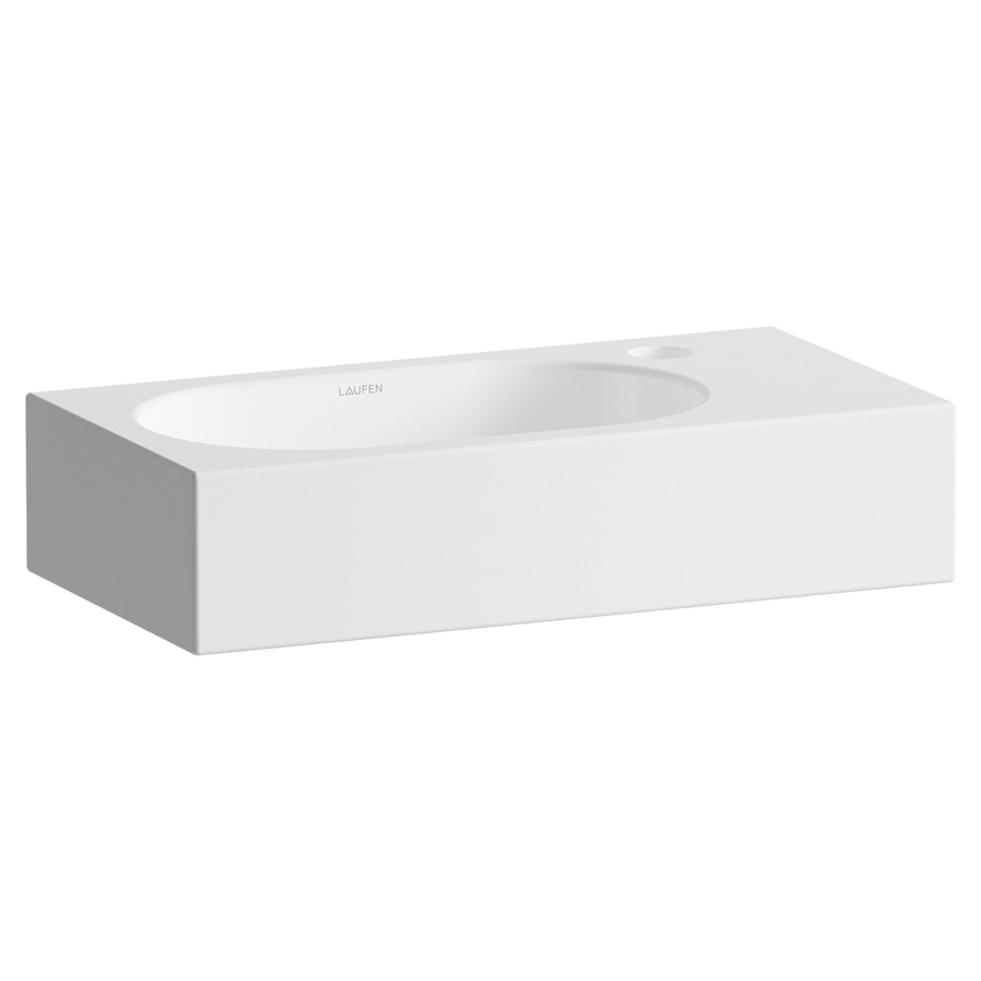 Lavabo FUSION.S
45 x 23,6 x 10 cm
acier vitrifié à l'intérieur
et à l'extérieur, lavabo à
gauche, vidage avec cache
sans trop-plein
matériel de fixation