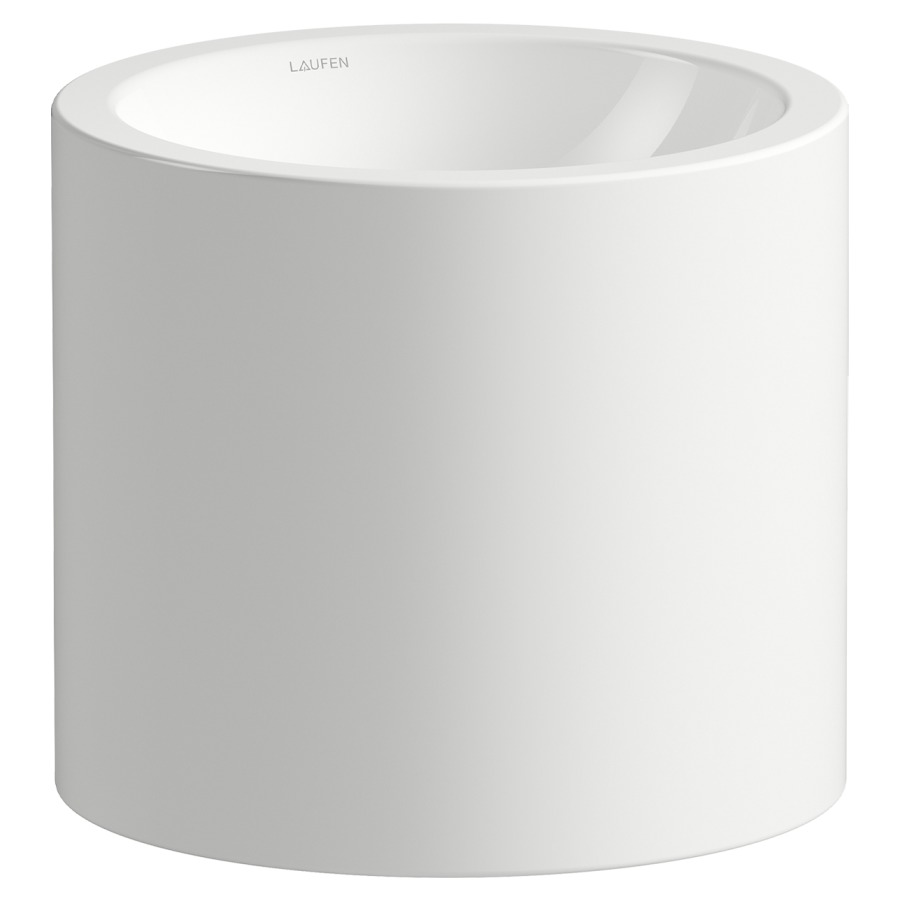 Lavabo Form
D 32,5 cm, H 29 cm
acier vitrifié à l'intérieur
et à l'extérieur, sans
trop-plein, matériel de
fixation, console murale blanc