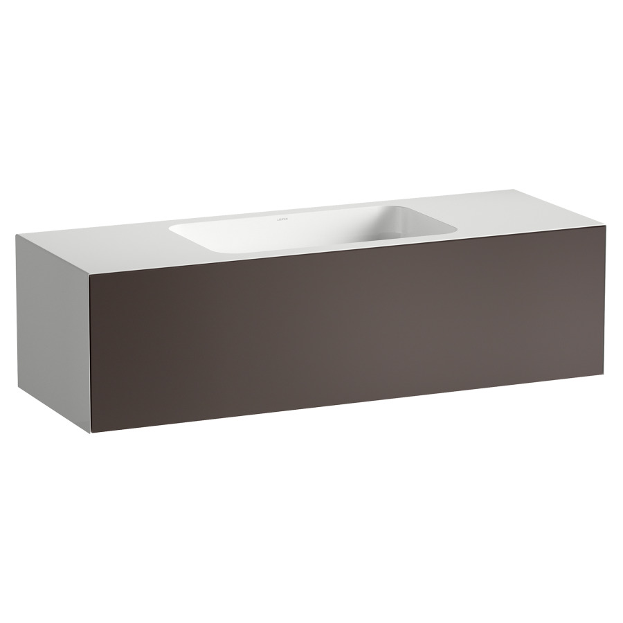 Lavabo FOLIO
125,4 x 45 x 35 cm
lavabo acier vitrifié blanc au
milieu, sans trop-plein
meuble inférieur avec
tiroir à extrait complet
Push-open, vidage avec plaque
blanche vitrifié, siphon gain
de place, matériel de fixation