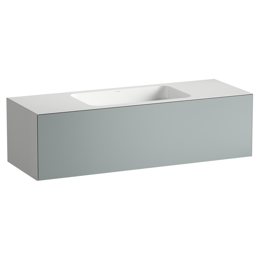 Lavabo FOLIO
125,4 x 45 x 35 cm
lavabo acier vitrifié blanc au
milieu, sans trop-plein
meuble inférieur avec
tiroir à extrait complet
Push-open, vidage avec plaque
blanche vitrifié, siphon gain
de place, matériel de fixation