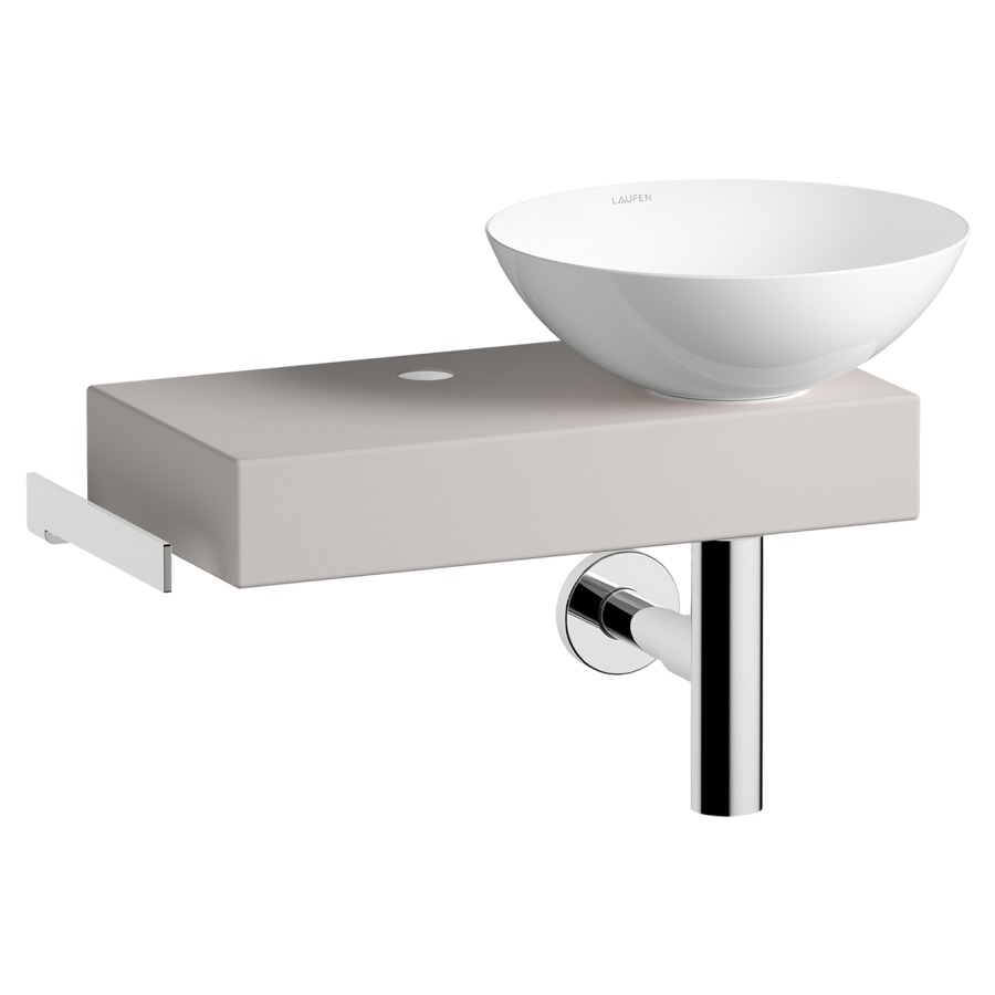 Combination lavabo PICCOLO NOVO
55,5 x 40 x 32 cm
lavabo rond à droite, acier
vitrifié, sans trop-plein
porte-serviettes sur le côté
inox poli, vidage, siphon
matériel de fixation
