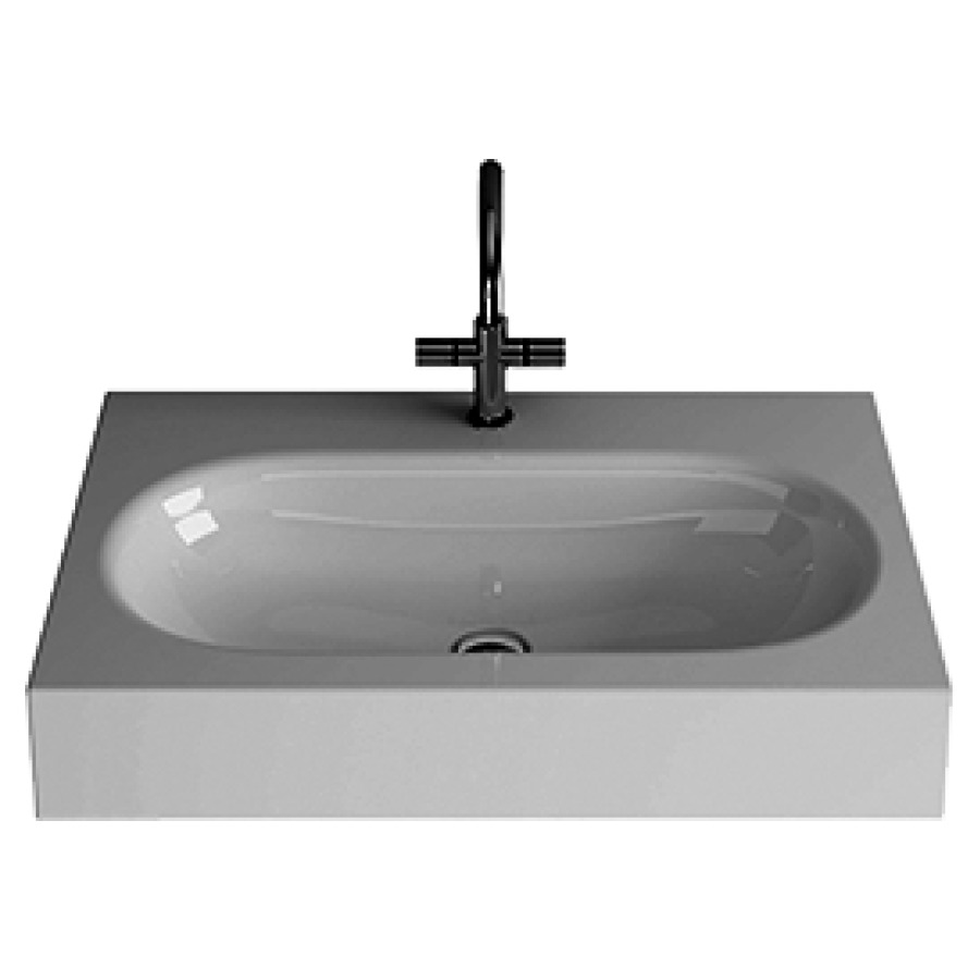 Lavabo DUETT
80 x 50 x 12,5 cm, acier
pour montage mural
sans trop-plein
matériel de fixation