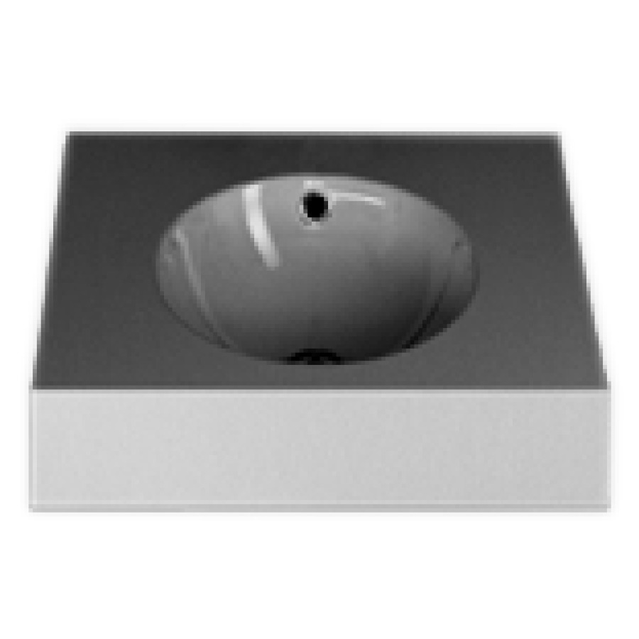 Lavabo ORBIS
60 x 50 x 12,5 cm, acier
pour montage mural
avec trop-plein
set de trop-plein chromé
matériel de fixation