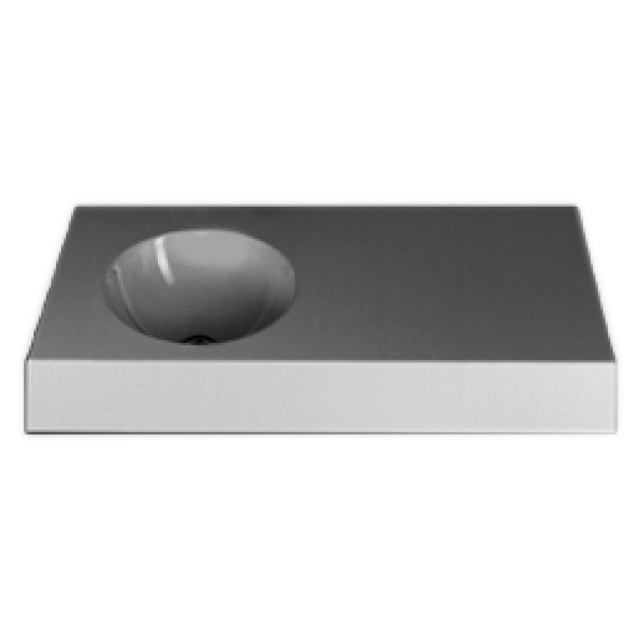 Lavabo ORBIS
100 x 45 x 12,5 cm, acier
pour montage mural, lavabo
à gauche, avec trop-plein
avec garniture de trop-plein
chromé, avec matériel de
fixation