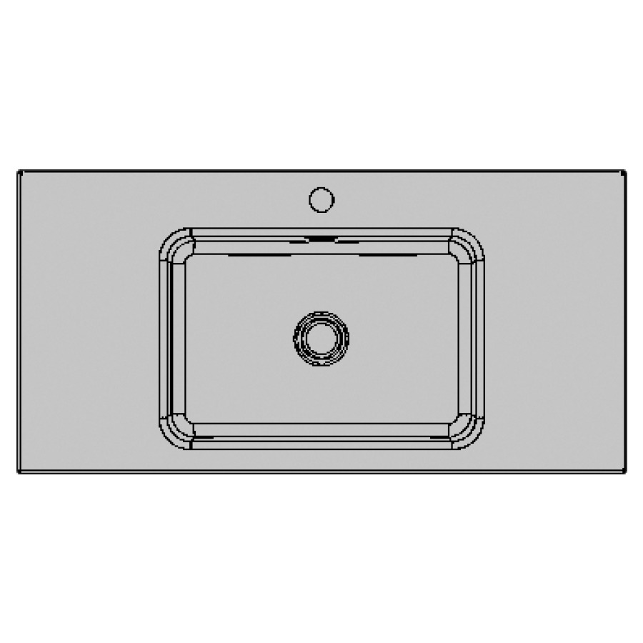 Lavabo à poser MERO VARIO
55-120 x 45-55 x 8 cm, acier
avec trop-plein, lavabo au
milieu, MESURES EXACTES
SELON PRISE DE MESURE