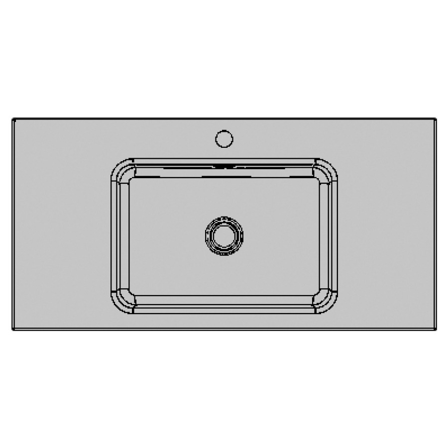 Lavabo MERO VARIO
55-120 x 45-55 x 12,5 cm
acier, avec trop-plein, lavabo
au milieu, MESURES EXACTES
SELON PRISE DE MESURE