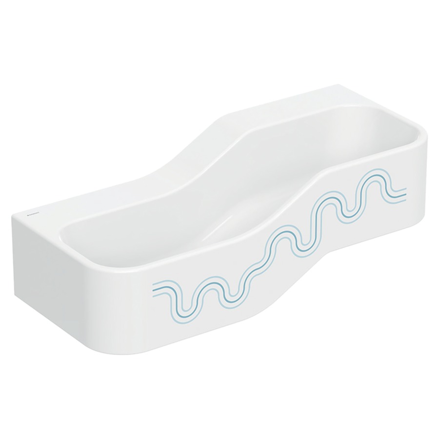 Lavabo BAMBINI
90 x 30 x 39 cm
ensemble pour jouer et se
laver, avec deux
robinetteries, bassin profond
à gauche, sans trop-plein
sans trou de robinet