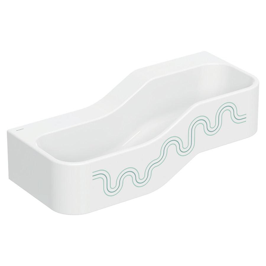 Lavabo BAMBINI
90 x 30 x 39 cm
ensemble pour jouer et se
laver, avec deux
robinetteries, bassin profond
à gauche, sans trop-plein
sans trou de robinet