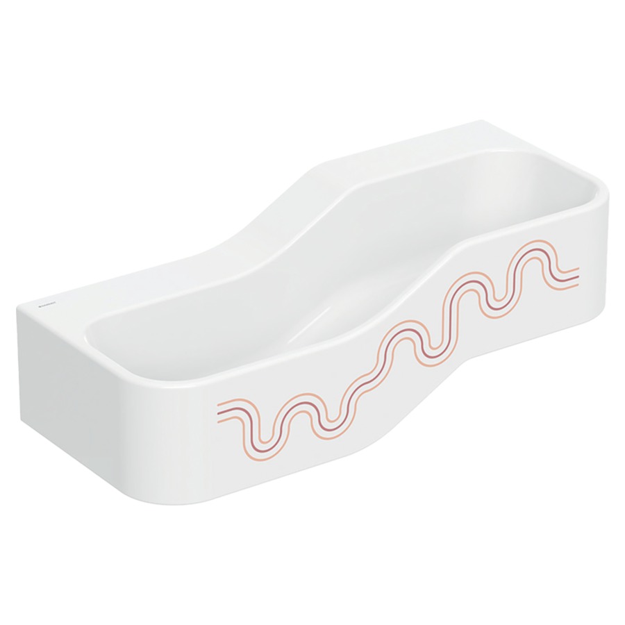 Lavabo BAMBINI
90 x 30 x 39 cm
ensemble pour jouer et se
laver, avec deux
robinetteries, bassin profond
à gauche, sans trop-plein
sans trou de robinet