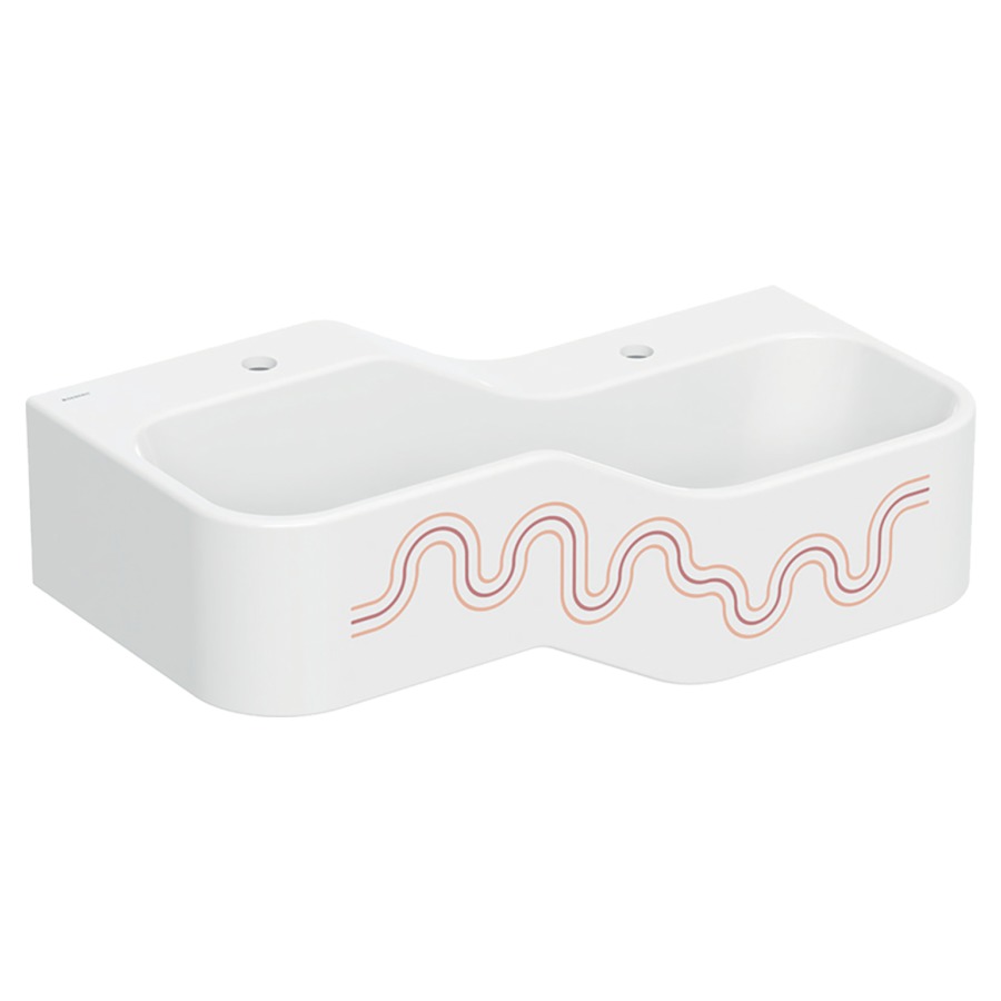 Lavabo BAMBINI
90 x 30 x 39 cm
ensemble pour jouer et se
laver, avec deux
robinetteries, bassin profond
à droite, sans trop-plein
trou de robinet gauche et
droite