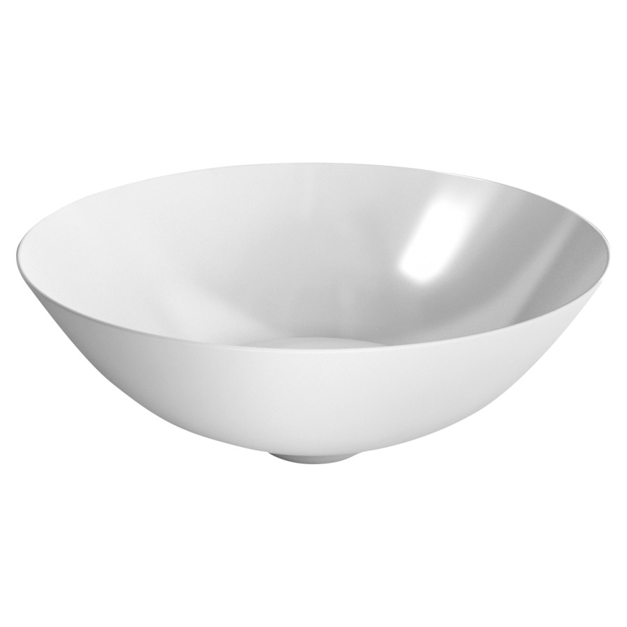 Lavabo à poser IRIS
D 37,5 cm, H 14 cm, acier
sans trop-plein, sans lentille
217 642