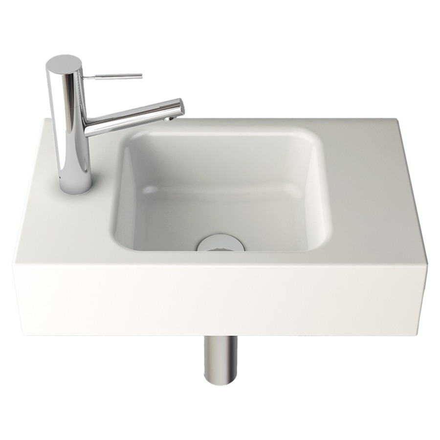Lave-mains MERO MINI
50 x 30 cm, acier
sans trop-plein