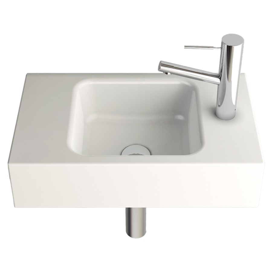 Lave-mains MERO MINI
50 x 30 cm, acier
sans trop-plein