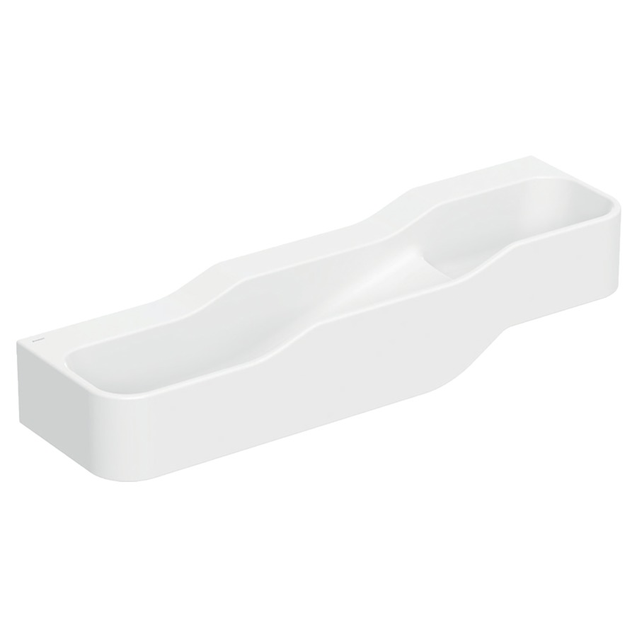 Lavabo BAMBINI
140 x 30 x 39 cm
ensemble pour jouer et se
laver, avec trois
robinetteries, bassin profond
à gauche, sans trop-plein
sans trous de robinet