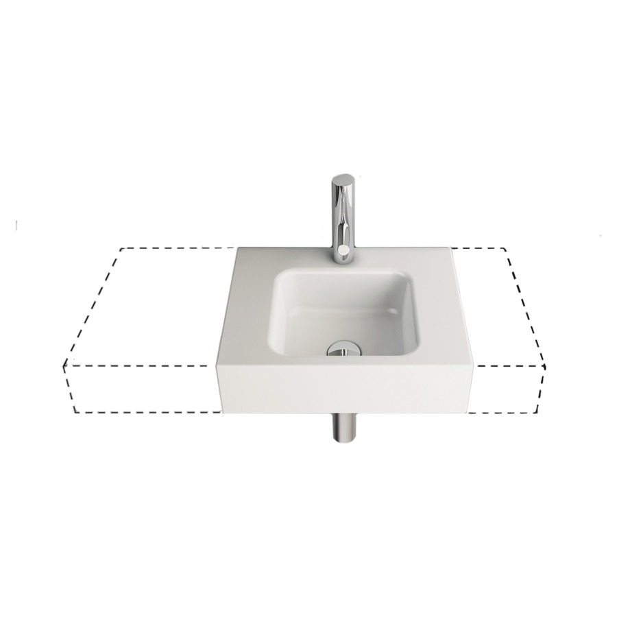 Lave-mains MERO MINI VARIO
32-80 x 30-55 x 12,5 cm, acier
sans trop-plein, lavabo à
droite, MESURES EXACTES
SELON PRISE DE MESURE