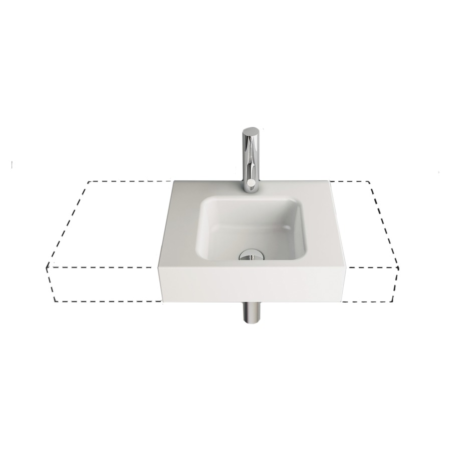 Lave-mains MERO MINI VARIO
32-80 x 30-55 x 12,5 cm, acier
sans trop-plein, lavabo à
droite, MESURES EXACTES
SELON PRISE DE MESURE