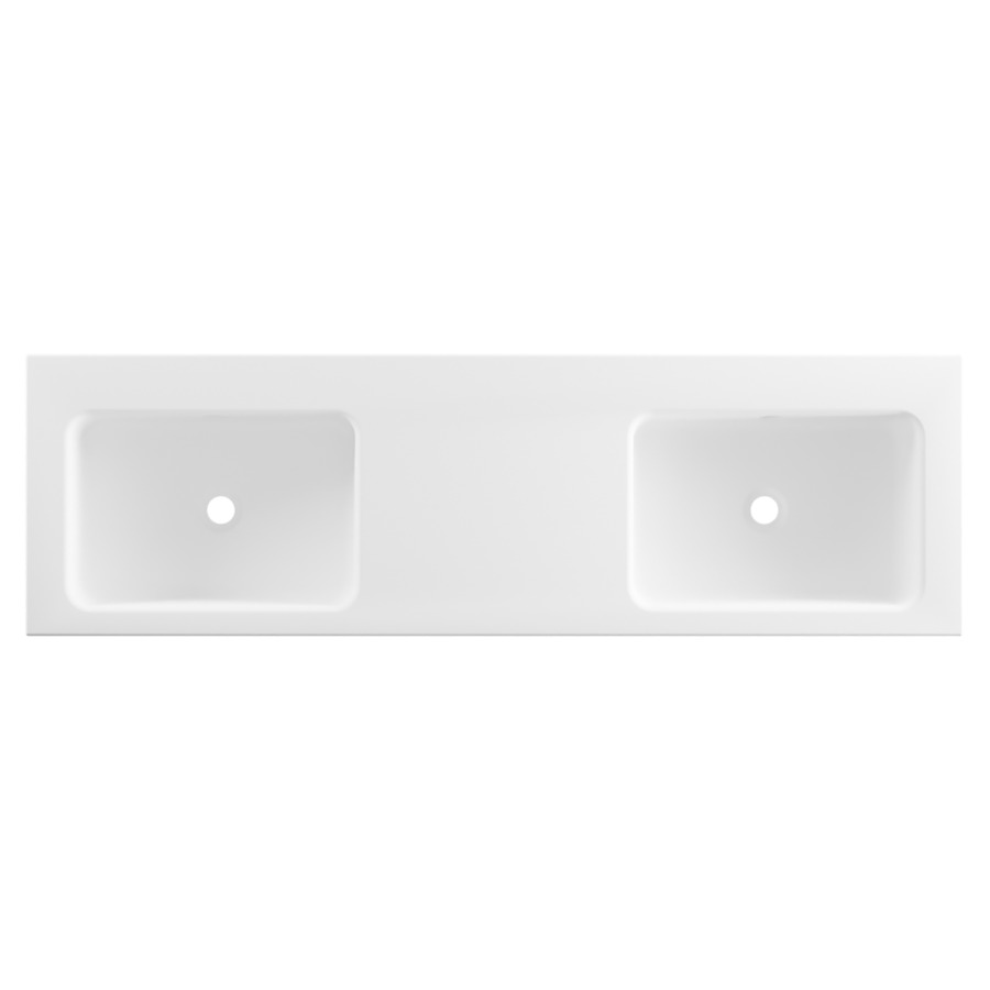 Lavabo double MERO
150 x 45 x 12,5 cm
acier, avec trop-plein, avec
tablette de robinetterie
