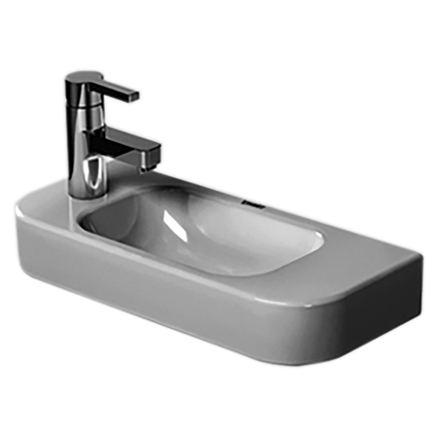 Lave-mains HAPPY D.2
50 x 22 cm, céramique
sans trop-plein