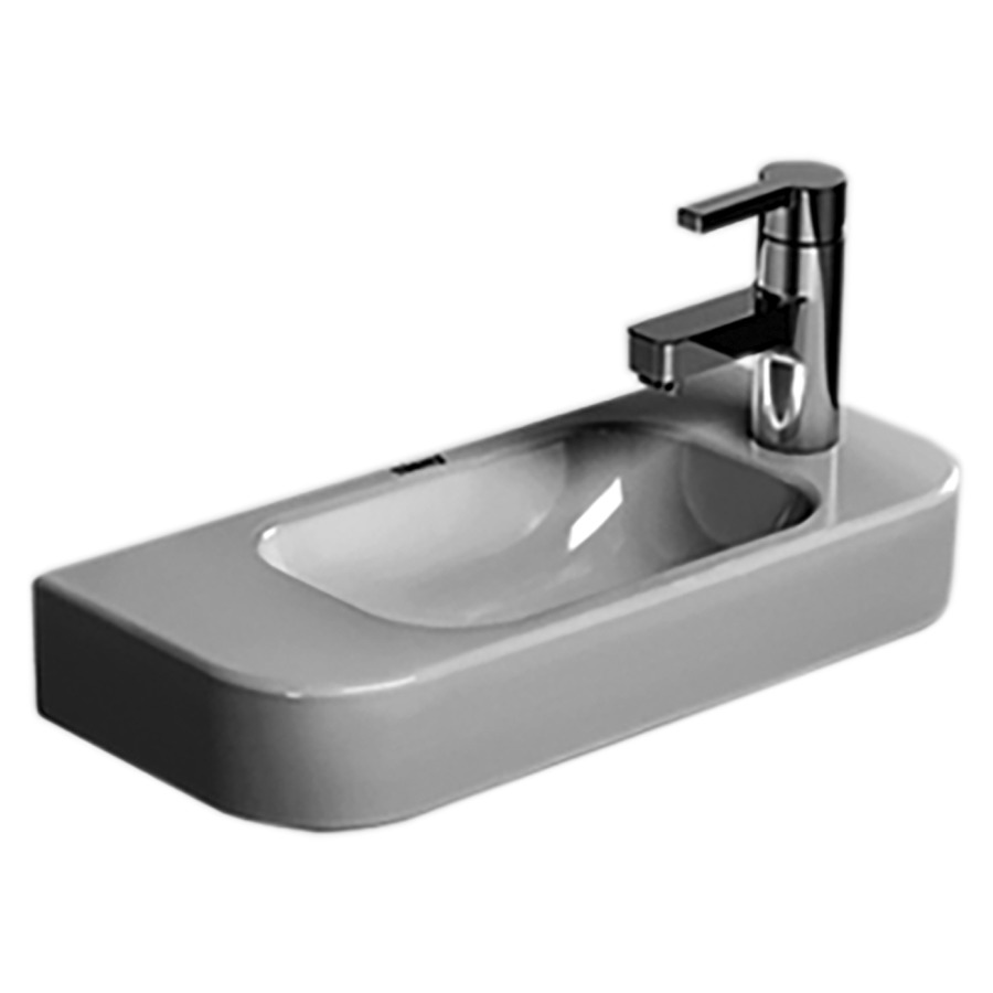 Lave-mains HAPPY D.2
50 x 22 cm, céramique
sans trop-plein