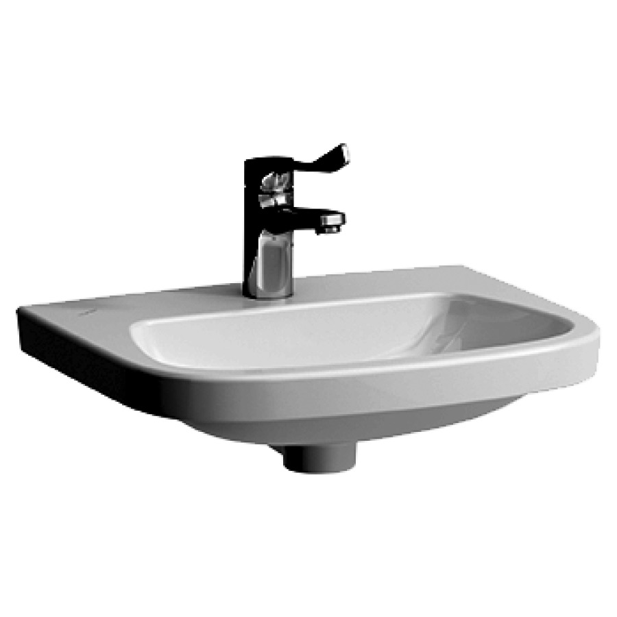 Lave-mains MODERNA R
49 x 39 cm, céramique
sans trop-plein