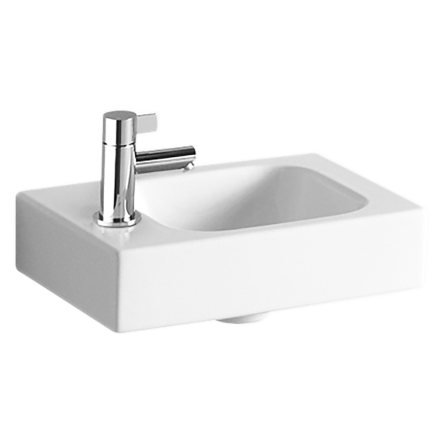 Lave-mains ICON
38 x 28 cm, céramique
pour meuble suspendu, sans
trop-plein