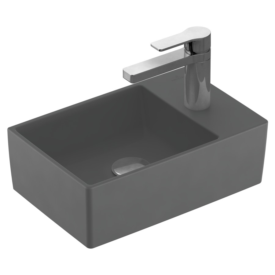Lave-mains MEMENTO 2.0
40 x 26 cm, céramique
sans trop-plein, côté
inférieur poli