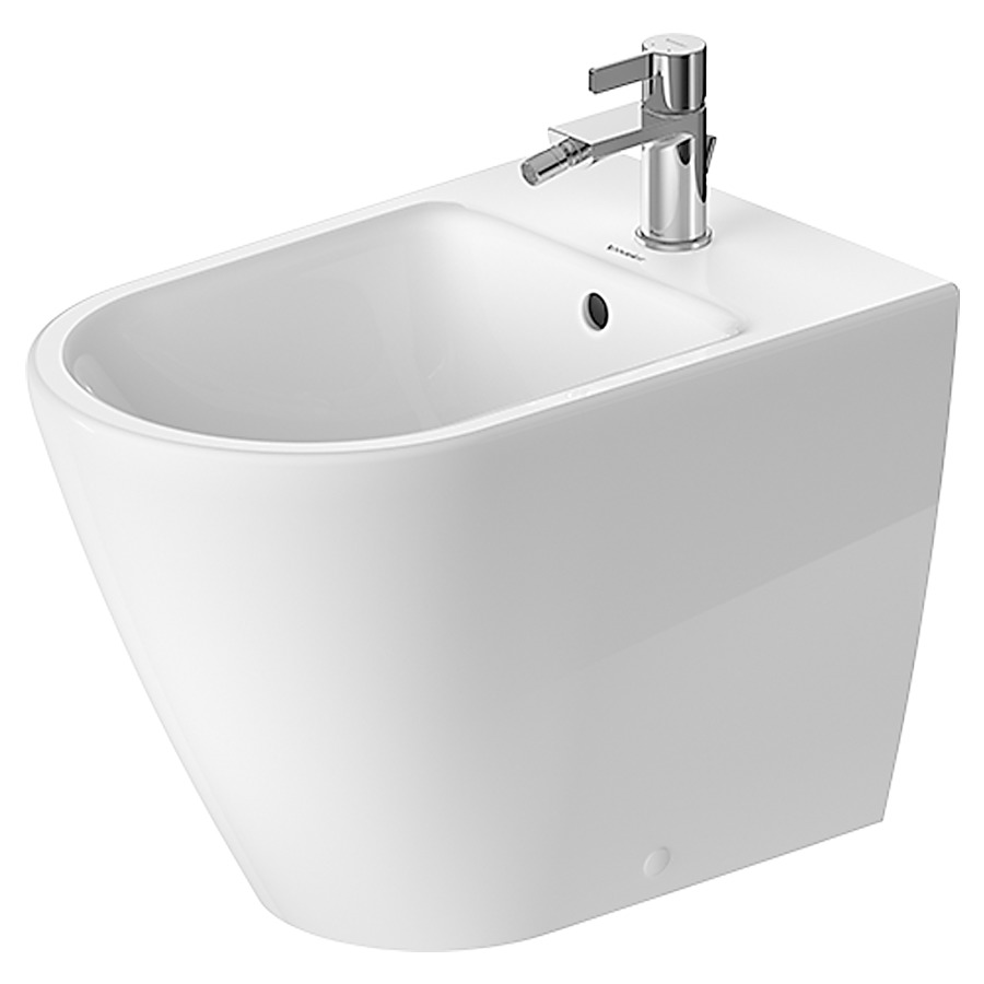 Bidet au sol D-NEO
58 x 37 cm, céramique
back to wall, avec trop-plein
matériel de fixation