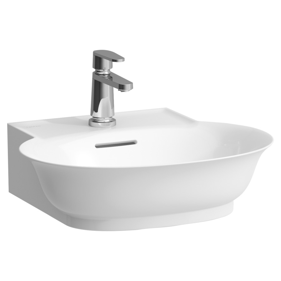 Lave-mains THE NEW CLASSIC
50 x 45 cm, SaphirCéramique
pour meuble suspendu
avec trop-plein