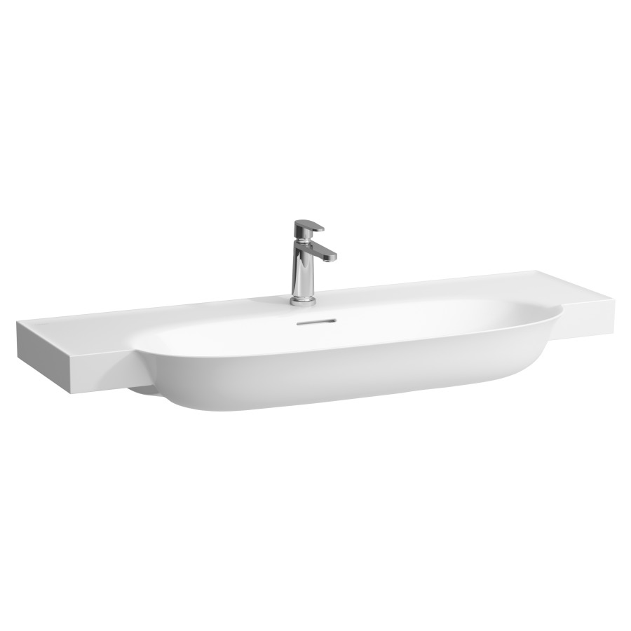 Lavabo THE NEW CLASSIC
120 x 48 cm, SaphirCéramique
pour meuble suspendu
avec trop-plein
