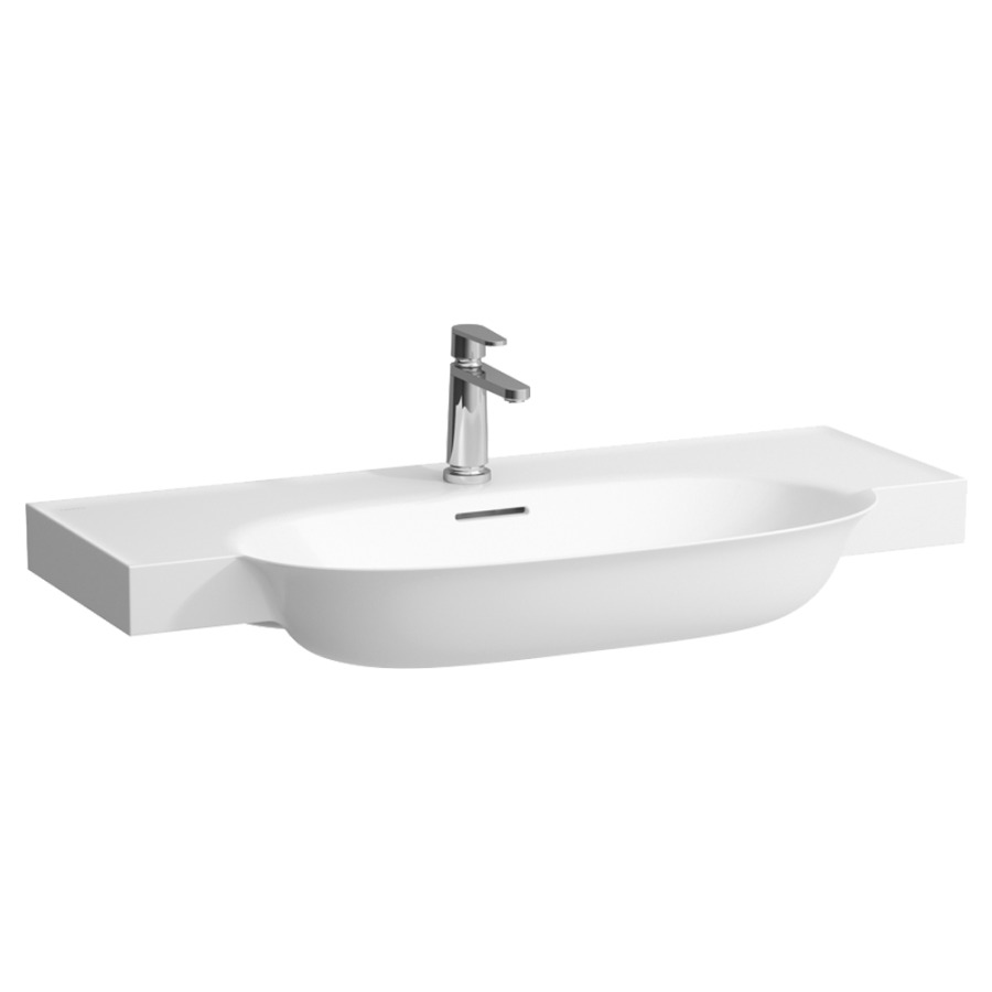 Lavabo THE NEW CLASSIC
100 x 48 cm, SaphirCéramique
pour meuble suspendu
avec trop-plein