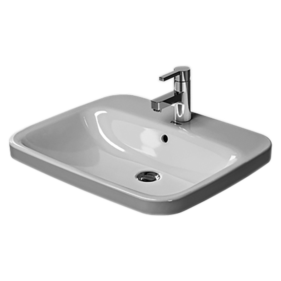 Lavabo à insérer DURASTYLE
61,5 x 49,5 cm, céramique
avec trop-plein