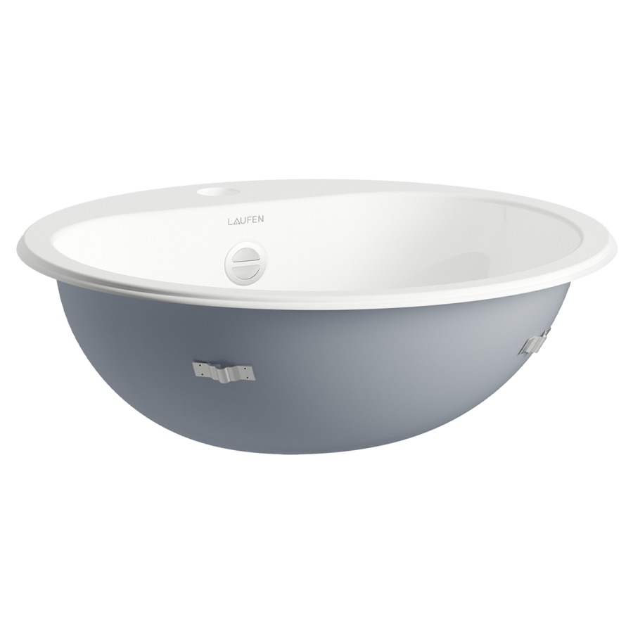 Lavabo à insérer Classics
D 47,5 cm, acier vitrifié
garniture de trop-plein
chromée, matériel de fixation