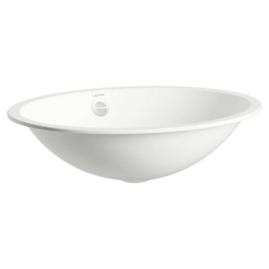 Lavabo à insérer Form
52,5 x 42,5 cm
acier vitrifié à l'intérieur
et à l'extérieur, avec
trop-plein, garniture de
trop-plein chromée, matériel
de fixation