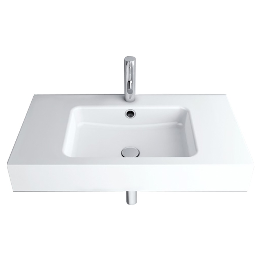 Lavabo SWISS LINE
80 x 45 x 12,5 cm
acier, avec trop-plein