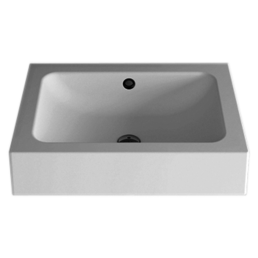 Lavabo CONTURA
65 x 50 x 14 cm, acier
pour montage mural
matériel de fixation
avec trop-plein