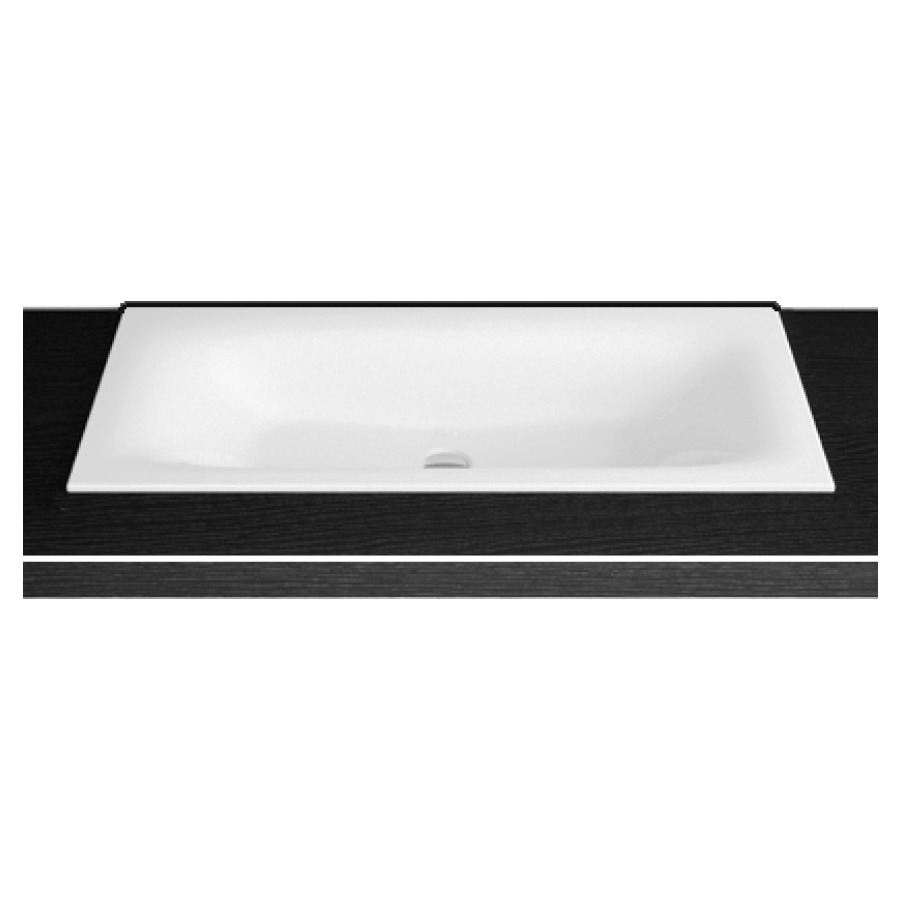 Lavabo à insérer VIVA
100 x 47,5 x 1 cm, acier
matériel de fixation
sans trop-plein
avec tablette de robinetterie