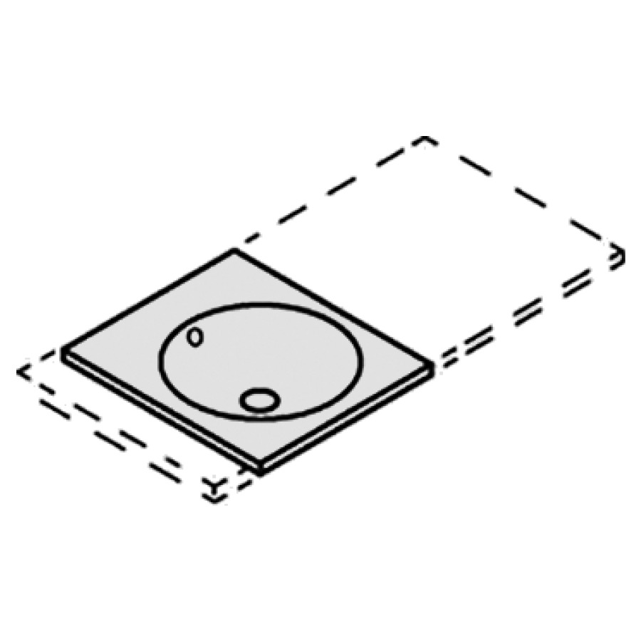Lavabo à insérer ORBIS VARIO
44-100 x 45 x 1 cm, acier
avec trop-plein, sans tablette
de robinetterie, lavabo à
gauche, MESURES EXACTES
SELON PRISE DE MESURE