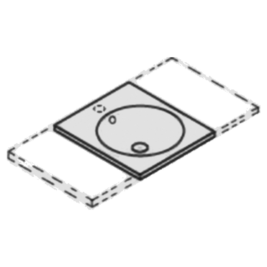 Lavabo à insérer ORBIS VARIO
44-90 x 50 x 1 cm, acier
avec trop-plein, avec tablette
de robinetterie, lavabo au
milieu, MESURES EXACTES
SELON PRISE DE MESURE